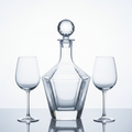Set de decantador de cristal de lujo con copas